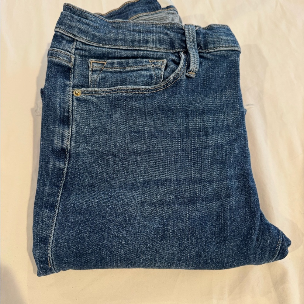 Frame Denim Le Skinny de Jeanne Jeans in Medium Indigo